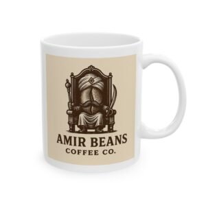 Amir Beans Mug - 11oz Perfect for Home or Office
